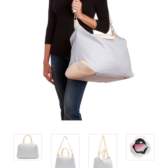 LuluDharma Grey Canvas overnight bag B1 - Picture 7 of 8